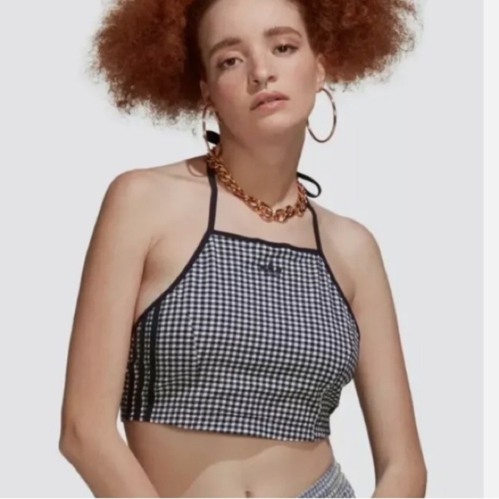❌SOLD❌adidas Gingham Top